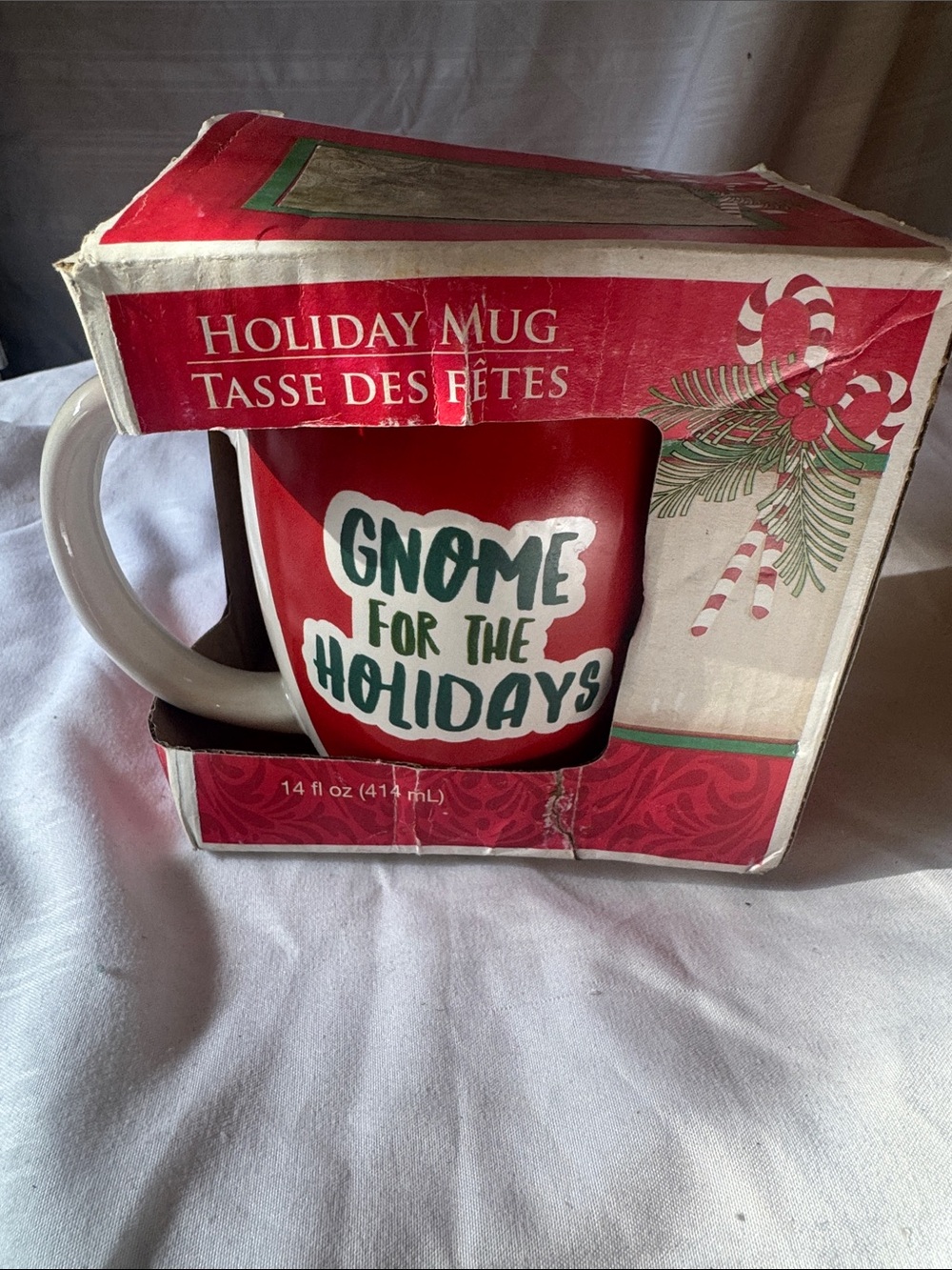 Royal Norfolk Red Holiday Gnome Mug